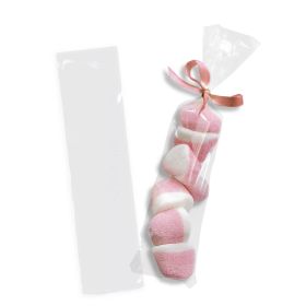 Pack of 1000 Flat Poly Bags 2 x 8. Clear Polyethylene Bags 2x8. Thickness 1.25 mil. Open Top Plastic Bags for Storing and Transporting. Ideal for